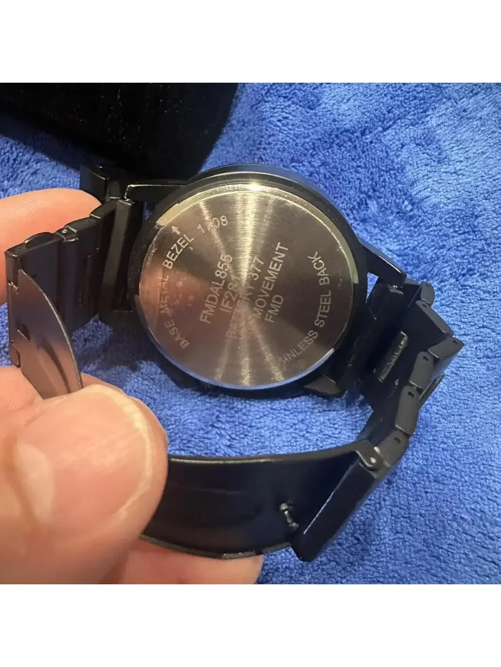 Black and Blue Accent Watch